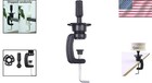 Sturdy Black Wig Mannequin Head Stand - Portable Clamp For Hair Styling