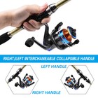 Carbon Fiber Telescopic Fishing Rod Pole Reel Combo Sea Saltwater Freshwater
