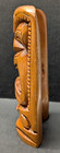 Vintage Tiki Hand Carved Statue Solid Wood Maui 9    X 5  Signed Nonu