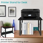 Desktop Printer Stand With Storage  Table Stand Small Desk Shelves Organizer    
