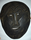 Rare Nepal Shamans Mask  Snakes On Head 14  1900s