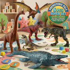 6pcs Large Realistic Sturdy Dinosaur Toys Set  w Movable Jaws For 3-9 Kids Gift