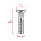 8x Wheel Stud For Honda 90103-hn8-300 M10x1 25