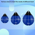 Balava 10 Inch Boat Mooring Buoy 2 Pack Blue