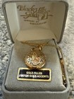 Vintage Black Hills Gold C Co 14k 1 20 Gold Filled Locket Pendant With Chain