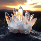 Rare Large Raw Clear Quartz Crystal Cluster Quartz Mineral Specimens Decor