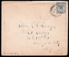 Gibraltar Cover 1921 2 5d King George V Single Use To New York City Usa Z1290