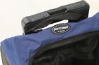 Blue Pet Carrier Dog Rolling Backpack Wheel Luggage Travel Airline Bag 