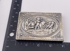 Antique German Hanau 800 Silver Hinged Top Card Cigarette Box Cupids Cherubs