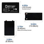 Mighty Max 12v 9ah Sla Replacement Battery For Apc Xl Smx1500rm2u - 4 Pack