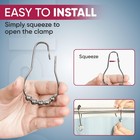 Shower Curtain Hooks Rust Proof  set Of 12  - Stainless Steel Shower Curtain    