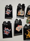 Lot 9 Vtg Disney Christmas Holiday Pin bolo Nos Moc Le Mickey Stitch Pluto Dumbo