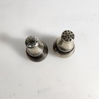 Railroad Dining Car Silver Plate Salt   Pepper Shakers