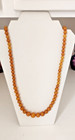 Vintage Graduated Bakelite Butterscotch Beaded Egg Yolk Long Necklace 25    Inches