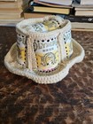 Vintage 1970s Olympia Beer Can Hat Crochet Folk Art Cap    it   s The Water   