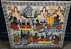 Vtg Peruvian Embroidery Tapestry Wall Hanging Aztec Peru Handmade Folk Art 33  38
