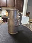 Seagram s Vo 7 Canadian Pewter Pitcher Whiskey Mug Stein Embossed 7 Tall Vintage