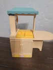 Vintage Little Tikes Dollhouse  Furniture Kitchen Island   Table With 4 Chairs
