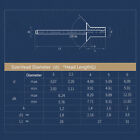50-500pcs Aluminum Countersunk Head Blind Rivets Pop Rivets Flat Head M3 2 M4 M5