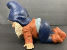 Vtg 70s Garden Gnome Hand-painted Ceramic 12  Kneeling Gnome Dwarf Elf