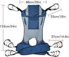Size L Universal Mesh Patient Lift Sling  Full Body Lifts Slings With Head An   