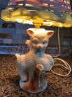 Vintage Baby Lamb Nursery Lamp 14  Tall  Very Good Condition 