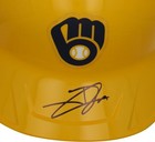 Jackson Chourio Milwaukee Brewers Signed Alternate Chrome Replica Batting Helmet