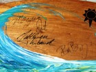 Vintage Victoria Skim Board Signed By Billy Bryan And 2 Others