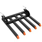 5 Fork Clamp On Debris Forks To 48 In Bucket 2500 Lbs Heavy Duty Pallet Forks