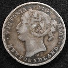 Newfoundland 20 Cents 1872  Coin  Silver  Inv h371