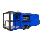 New 2025 7x20 Enclosed Mobile Kitchen Concession Food Vending Bbq Porch Trailer