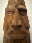 Vintage Tiki Hand Crafted Tribal Wood Mask Wall Decor