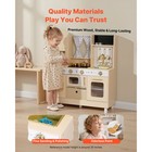 Uimoso Wooden Play Kitchen Set For Kids Ages 3-8 With Modern Design