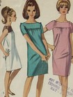 Vtg 1967 Simplicity 7123 Sewing Pattern Misses Dress Fashion Rare