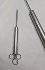 Antique Vintage Large Metal 2 And 3-ring Veterinary Syringe medical Collectible 
