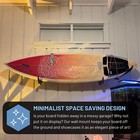 Hang 11 Surfboard Wall Mount - Surf Board Wall Hangers  Wooden Surfboard Rack