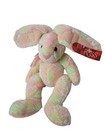 Russ Berrie Rainbow Bunny Sherbet Velvety Ears Feet