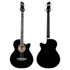     free Shipping     acoustic-electric Bass Guitar  case bag  strap 