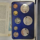 The 1976 Proof Coinage Of Barbados 8 Coin Set  Two Silver Coins  Franklin Mint  
