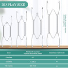 12 Pieces Plate Hangers For Wall 6 8 10 Inch Stainless Steel Wire Invisible Plat