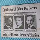 Vintage 1918 United Dry Forces Anti-drinking Political Ad Meyersdale Pa