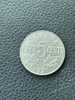 Canada  1927 5 Cents  Km29  Coin   2 