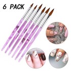 Acrylic Nail Brush Kolinsky Sable Hair 6 Sizes Monomer Powder  2  4 6  8  10  12