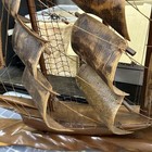 Antique Wooden Sailing Boat Model About 60cm  e5dd6f