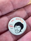 1964 Ringo  rings  Starr Beatles Pinback Pins Seltaeb Green Duck Chicago