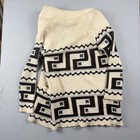 Vintage 70 s Sturbridge Shawl Collar Geometric Cardigan Sweater S m Cream Aztec