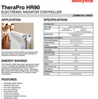 Honneywell Therapro Hr90 Electronic Radiator Controller