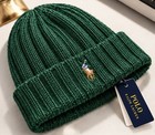 Polo Ralph Lauren Men s Merino Wool   Nylon Cuffed Beanie Green Flesh Pony Nwt