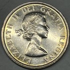1958 Canada British Columbia Centennial Silver Dollar Coin 