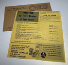 Vintage 1955 Pet Milk Cold War Civil Defense Identification Tag Mailer   Insert